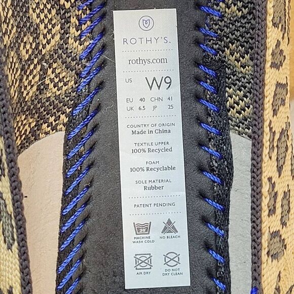 Rothy's “The Loafer” Mocha Spot Leopard Print Loafers- Size 9 - Picture 8 of 12